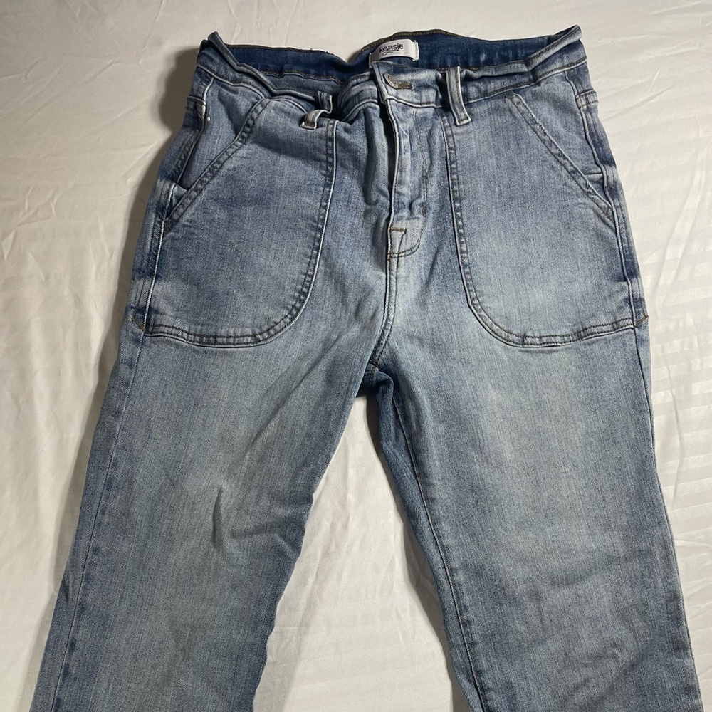 Kensie Light Blue Straight Leg Women's Jeans